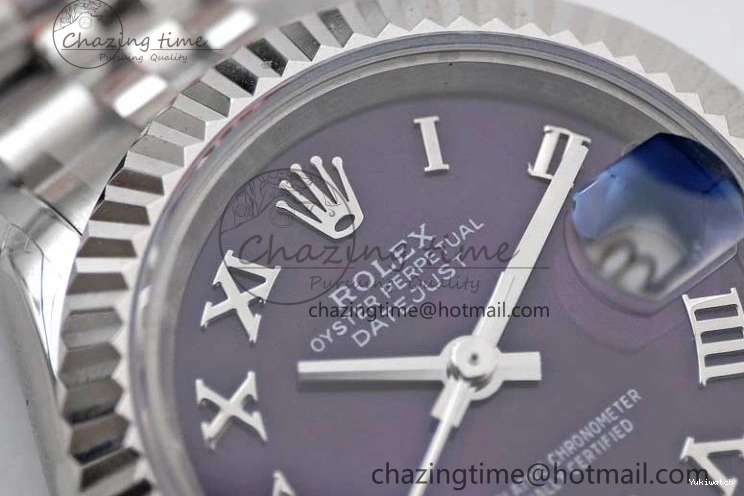Steel NH05 28 904L Roman Edition Dial on Bracelet SS DateJust President TWF Purple Best Lady Markers 1:1 0123